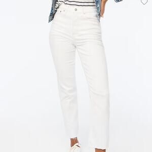 J Crew Factory Women's Stovepipe Straight Leg Stretch Jean Size 27 Petite White